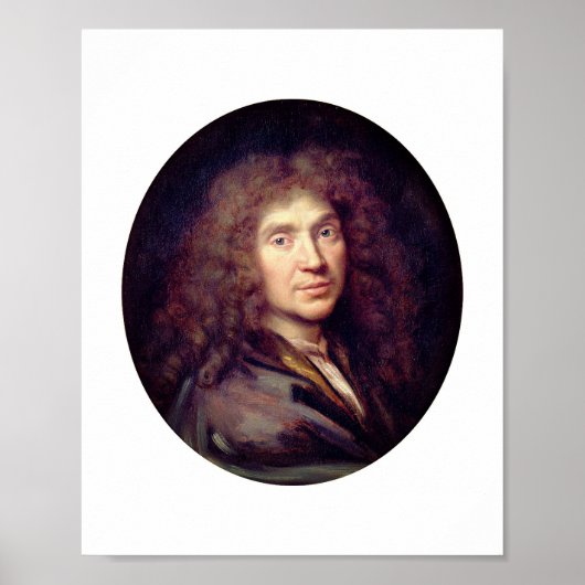 ピエール・ミニャールによるモリエールの肖像画 (1658年頃) ポスター (正面)