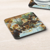 ピエール・ルノアールによるボートパーティーのランチョン コースター (左側)