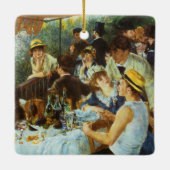 ピエール・ルノアールによるボートパーティーのランチョン セラミックオーナメント (裏面)