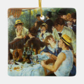 ピエール・ルノアールによるボートパーティーのランチョン セラミックオーナメント (正面)