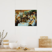 ピエール・ルノアールによるボートパーティーのランチョン ポスター (キッチン)