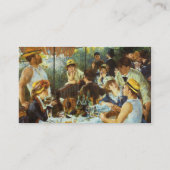 ピエール・ルノアールによるボートパーティーのランチョン 名刺 (裏面)