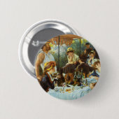 ピエール・ルノアールによるボートパーティーのランチョン 缶バッジ (正面&裏面)