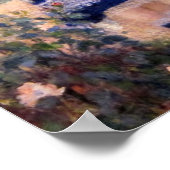 ピエール・ルノアールの散水缶付きの女の子 ポスター (角)