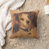 ピエール・ルノアールの犬の頭ヴィンテージファインアート クッション (ブランケット)