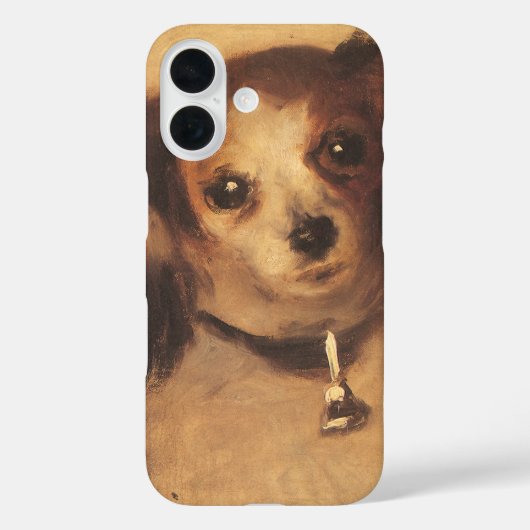 ピエール・ルノアールの犬の頭ヴィンテージファインアート Case-Mate iPhoneケース (裏面)
