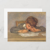 ピエール・ルノワールによるジャン・ドローイング、ヴィンテージ・ファイン・アート (正面/裏面)