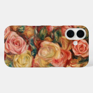 ピエール・ルノワールによる花瓶のバラ、ヴィンテージ ファインアート iPhone 16ケース