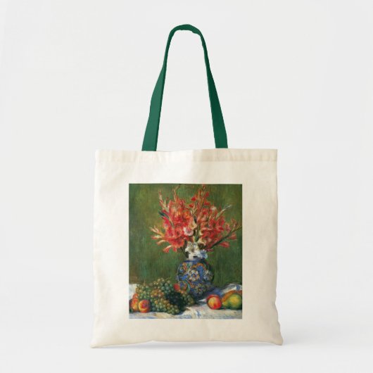 ピエール・ルノワールによる静物画 花と果物 トートバッグ (正面)