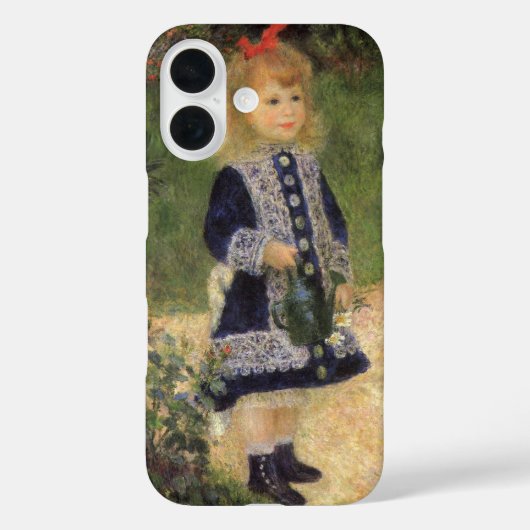 ピエール・ルノワールによる「じょうろを持つ少女」 Case-Mate iPhoneケース (裏面)