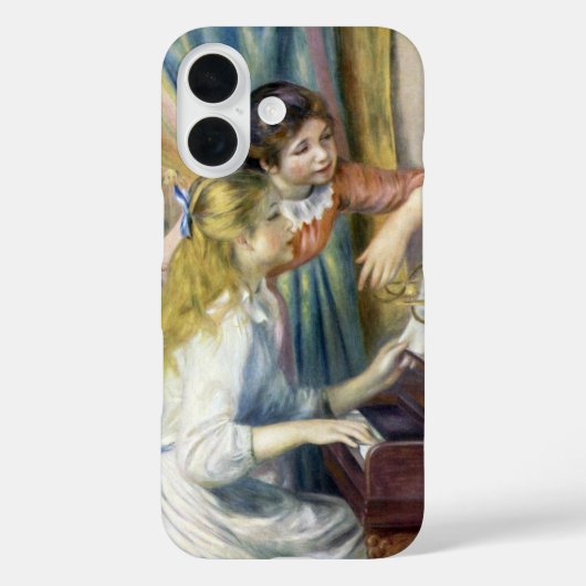 ピエール・ルノワールによる「ピアノの少女たち」 Case-Mate iPhoneケース (裏面)