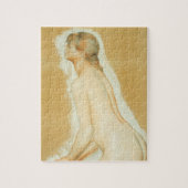 ピエール・ルノワールによる「大浴女のための習作」 ジグソーパズル (縦)
