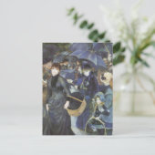 ピエール・ルノワールの傘 ヴィンテージ・インプレッション主義 ポストカード (スタンド正面)