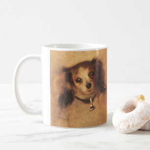 ピエール・ルノワールの犬の頭部、ヴィンテージ ファインアート コーヒーマグカップ