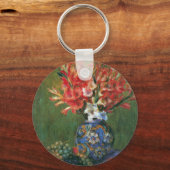 ピエール・ルノワールの静物花と果物 キーホルダー (正面)