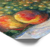 ピエール・ルノワールの静物花と果物 ポスター (角)