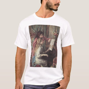 ピエール・ルノワールの「ピアノの少女たち」 Tシャツ