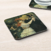 ピエール・ルノワールの「ブジーヴァルのダンス」 ヴィンテージ・アート コースター (左側)