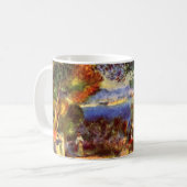 ピエール・ルノワールの『L'Estaque』、ヴィンテージ印象派 コーヒーマグカップ (正面左)