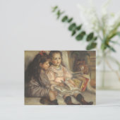 ピエール・レノワールによるカイボット子供の肖像 ポストカード (スタンド正面)