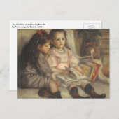 ピエール・レノワールによるカイボット子供の肖像 ポストカード (正面/裏面)