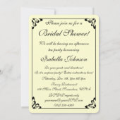 ピエール・レノワールによるチューリップ、ヴィンテージ ブライダル シャワー 招待状 (裏面)