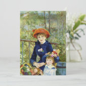 ピエール・レノワールによる『テラス上の姉妹』 (スタンド正面)