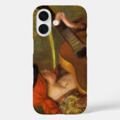 ピエール・レノワールの「ギターを持つ若いスペインの女性」 Case-Mate iPhoneケース (裏面)