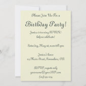 ピエール・レノワールの「少女と輪」誕生日パーティー 招待状 (裏面)