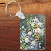 ピエール・レノワールの『春の花束』、ヴィンテージの花 キーホルダー (正面)