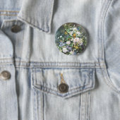 ピエール・レノワールの『春の花束』、ヴィンテージの花 缶バッジ (インサイチュ)
