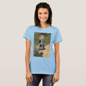 ピエール・レノワールの「水やりの少女」 Tシャツ (正面フル)