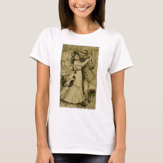 ピエール・レノワールの『田園のダンス』 Tシャツ (正面)
