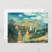 ピエールAルノアール |アルゼンテウイルのセーヌ川岸 ポストカード (正面/裏面)