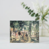 ピエールAルノアール |セーヌ川の入浴 ポストカード (スタンド正面)