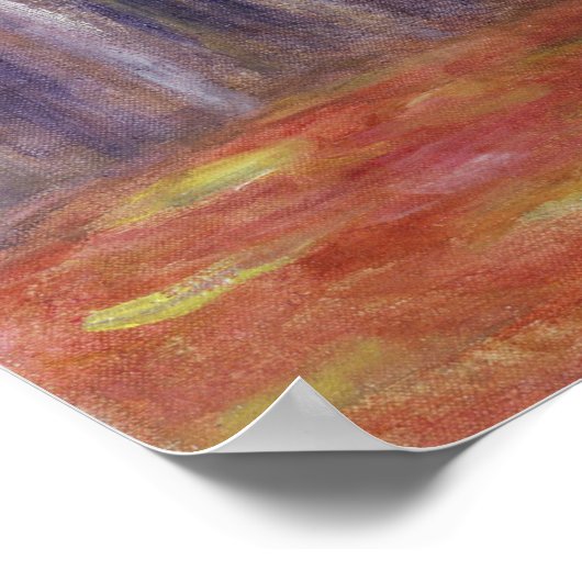 ピエールAルノアール |チューリップとアネモネの花瓶 ポスター (角)