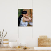 ピエールAルノアール |女の子が髪をコーミング ポスター (キッチン)