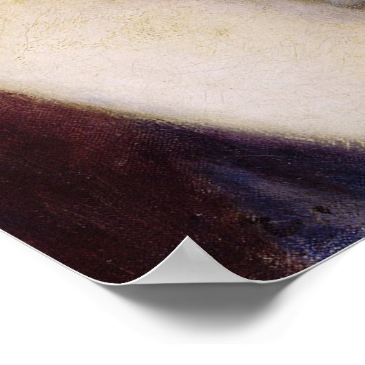 ピエールAルノアール |猫を飼っている女性 ポスター (角)