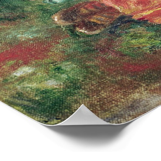 ピエールAルノアール |草の上で眠る少女 ポスター (角)