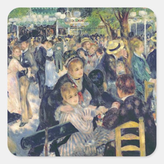 ピエールAルノアール | Ball at the Moulin de la Galette スクエアシール (正面)