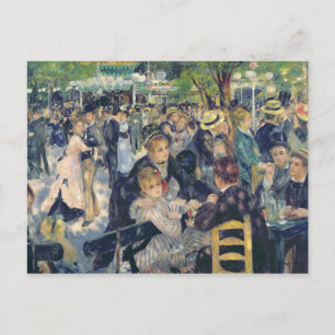 ピエールAルノアール   Ball at the Moulin de la Galette ポストカード