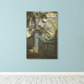 ピエールAルノアール | Frederic Bazille at his Easel キャンバスプリント (インサイチュ (ウッドフロア))