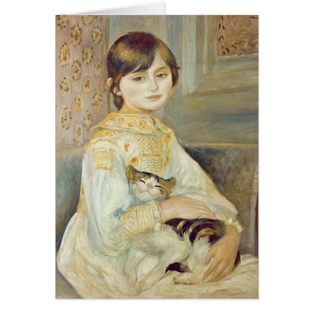 ピエールAルノアール | Julie Manet with Cat (正面)