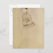 ピエールAルノアール | Woman with a Muff ポストカード (正面/裏面)