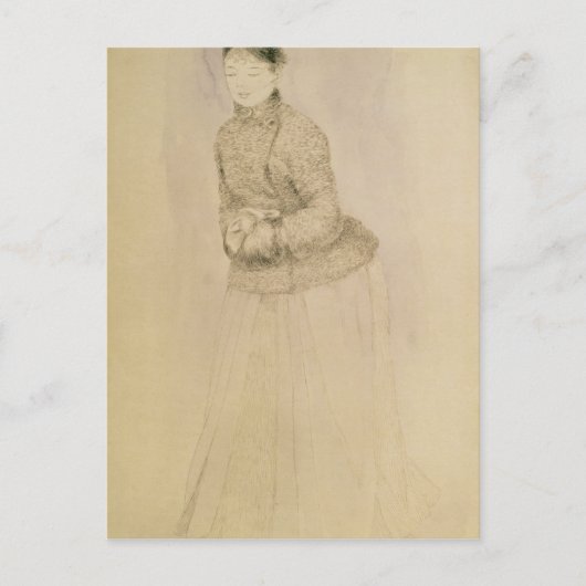 ピエールAルノアール | Woman with a Muff ポストカード (正面)