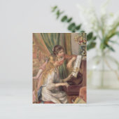 ピエールAルノアール | Young Girls at the Piano ポストカード (スタンド正面)