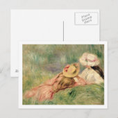 ピエールAルノアール | Young Girls on the River Bank ポストカード (正面/裏面)