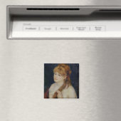 ピエールAルノアール | Young Woman Braiding Her Hair マグネット (インサイチュ (食洗機))