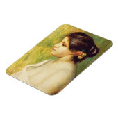 ピエールAルノアール | Young Woman with Flowers at Ear マグネット (左側)