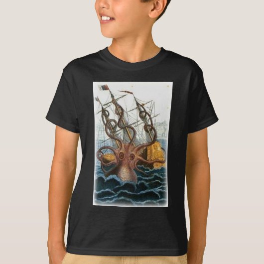 ピエールDenys de Montfort 1801年著Kraken Tシャツ (正面)